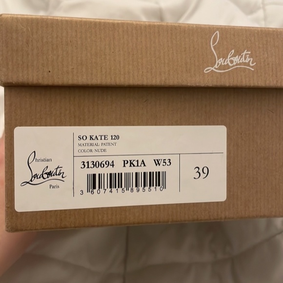 Christian Louboutin so kate patent nude heels - Picture 9 of 9